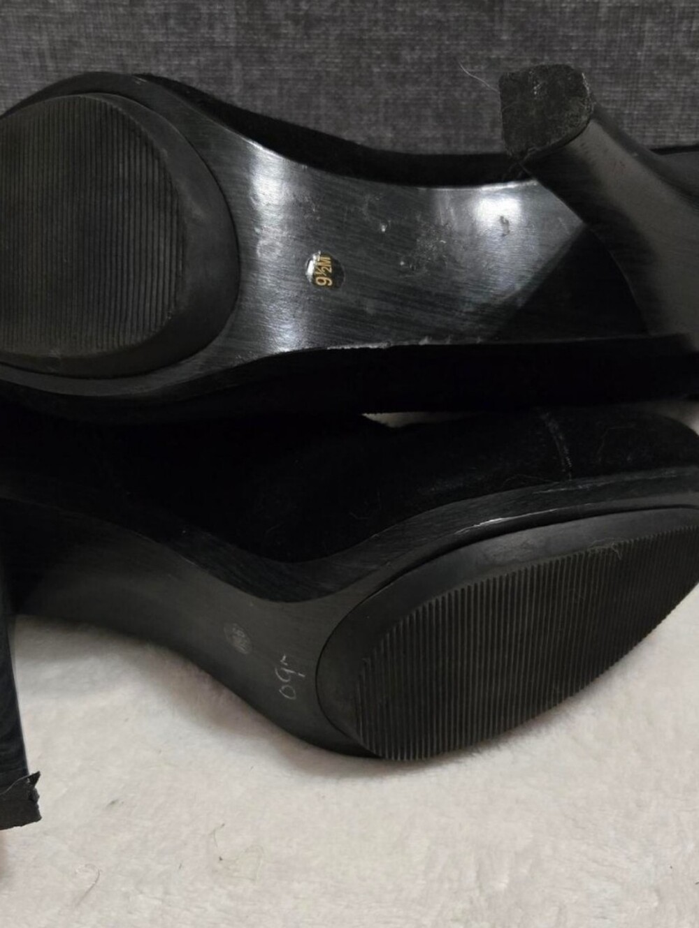 Michael Kors Black Suede Front-Zip Ankle Booties - Picture 4 of 5